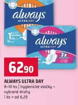 Terno ALWAYS ULTRA DAY 8-10 ks hygienické vložky vybrané druhy nabídka