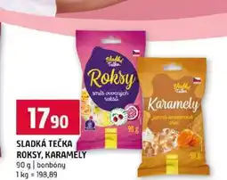 Terno SLADKÁ TEČKA ROKSY, KARAMELY 90 g bonbóny nabídka