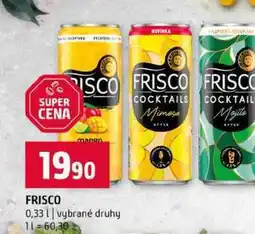 Terno FRISCO 0,33l vybrané druhy nabídka
