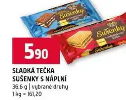 Terno SLADKÁ TEČKA SUŠENKY S NÁPLNÍ 36,6 g vybrané druhy nabídka