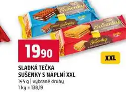 Terno SLADKÁ TEČKA SUŠENKY S NÁPLNÍ XXL 144 g vybrané druhy nabídka