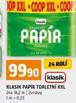 Terno KLASIK PAPÍR TOALETNÍ XXL 24x 18,2 m 2vrstvý nabídka