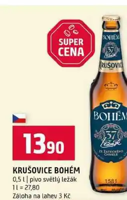 Terno KRUŠOVICE BOHÉM 0,5l pivo světlý ležák nabídka