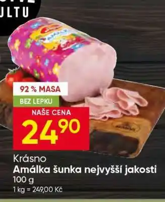 Hruška KRÁSNO AMÁLKA, ŠUNKA NEJVYŠŠÍ JAKOSTI nabídka