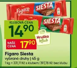 Hruška Figaro Siesta nabídka