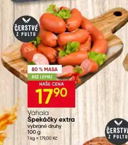 Hruška VÁHALA Špekáčky extra nabídka