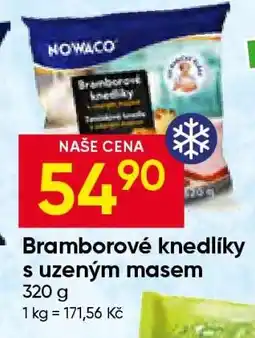 Hruška Bramborové knedlíky s uzeným masem nabídka
