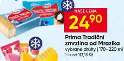 Hruška Prima Tradiční Zmrzlina od Mrazíka nabídka
