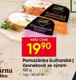Hruška Pomazánka Bulharská | Česneková se sýrem nabídka