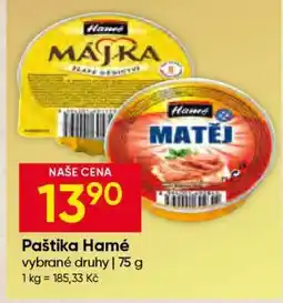 Hruška Paštika Hamé nabídka