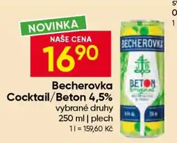 Hruška Becherovka Cocktail/Beton 4,5% nabídka