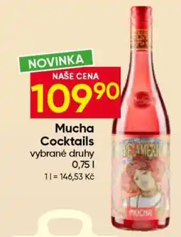 Hruška Mucha Cocktails nabídka