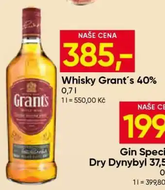 Hruška Whisky Grant´s 40% nabídka