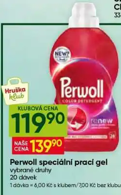 Hruška Perwoll Speciální prací gel nabídka