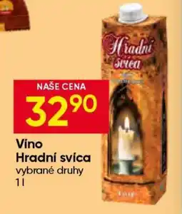 Hruška Víno Hradní svíca nabídka