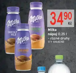 Žabka Milka nápoj nabídka