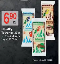 Žabka Oplatky Tatranky nabídka