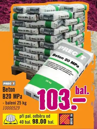 Beton 20 MPa