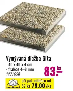 Hornbach Vymývaná dlažba Gita nabídka