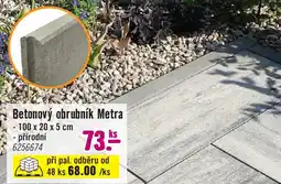 Hornbach Betonový obrubník Metra nabídka