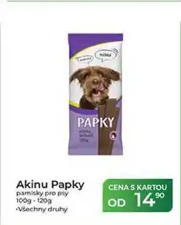 Tamda Foods Akinu Papky pamlsky pro psy 100g-120g nabídka