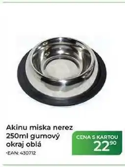 Tamda Foods Akinu miska nerez 250ml gumový okraj oblá nabídka