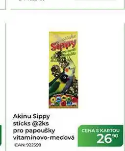 Tamda Foods Akinu Sippy sticks @2ks pro papoušky vitamínovo-medová nabídka