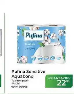 Tamda Foods Pufina Sensitive Aquabond Toaletni papir 4ks 3V nabídka