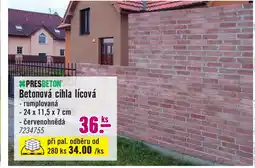 Hornbach Betonová cihla lícová nabídka