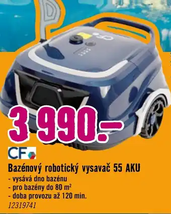 Bazénový robotický vysavač 55 AKU