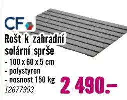Hornbach Rošt k zahradní solární sprše nabídka