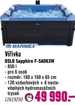 Hornbach MARIMEX Vířivka OSLO Sapphire F-SA063W nabídka