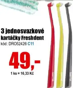 EVA 3 Jednosvazkové kartáčky Freshdent nabídka