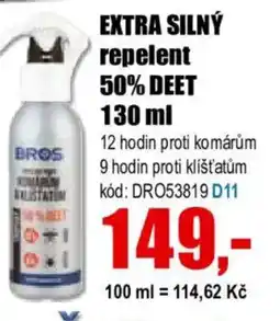 EVA EXTRA SILNÝ repelent 50% DEET nabídka