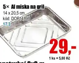 EVA Al miska na gril nabídka