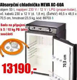 EVA Absorpční chladnička MEVA XC-60A nabídka