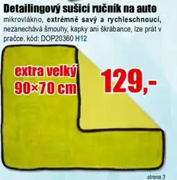 EVA Detailingový sušicí ručník na auto nabídka