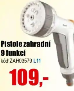EVA Pistole zahradní 9 funkcí nabídka