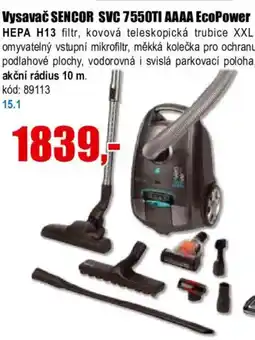 EVA Vysavač SENCOR SVC 7550TI AAAA EcoPower nabídka