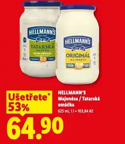 Lidl HELLMANN'S Majonéza/Tatarská omáčka nabídka