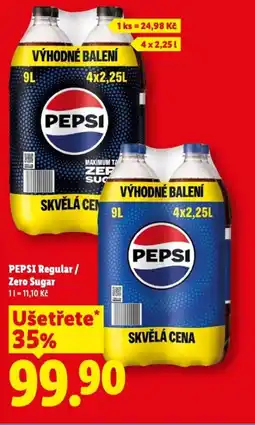Lidl PEPSI Regular/ Zero Sugar nabídka