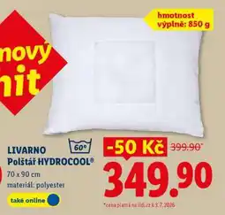 Lidl LIVARNO Polštář HYDROCOOL nabídka