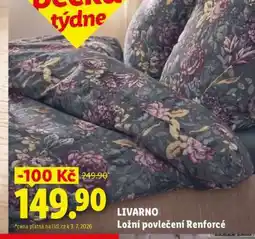 Lidl Livarno Ložní povlečení Renforcé nabídka