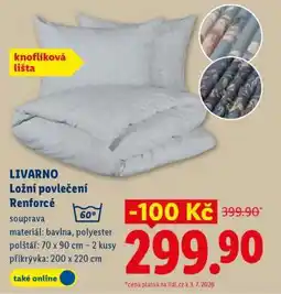Lidl Livarno Ložní povlečení Renforcé nabídka