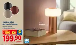 Lidl Livarno home Aku stolní LED lampa nabídka