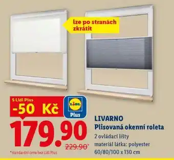 LIVARNO Plisovaná okenní roleta