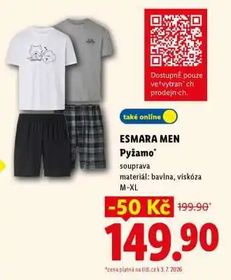 Lidl esmara Men Pyžamo nabídka