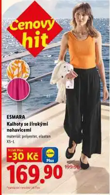 Lidl ESMARA Kalhoty se širokými nohavicemi nabídka