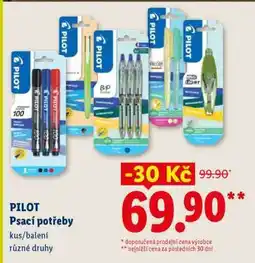 Lidl PILOT psací potřeby nabídka
