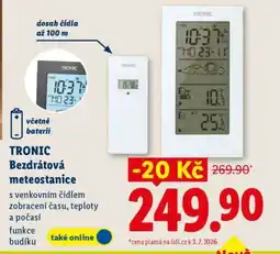 Lidl TRONIC Bezdrátová meteostanice nabídka
